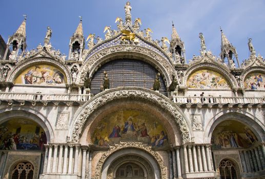 Cathedral on Saint Marcus Place in Venice, Italy