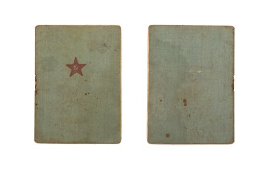 Red Army soldier`s ID book. 1940