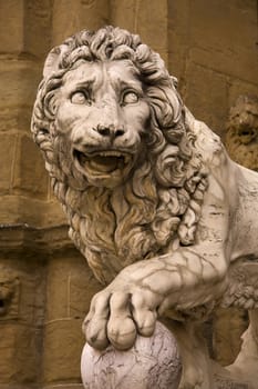 Lion statute, Florence, Italy