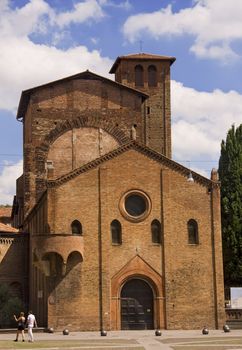 Medieval church in Bologna, Italy
