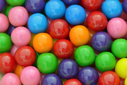 Multi colored gumballs to use as background
