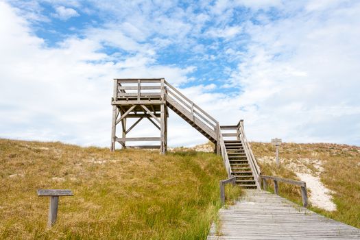 Observation tower at the Hohe Duene, near Pramort, Zingst, Germany