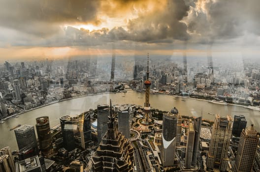 shanghai skyline poudon island,China