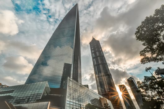 shanghai skyline poudon island,China