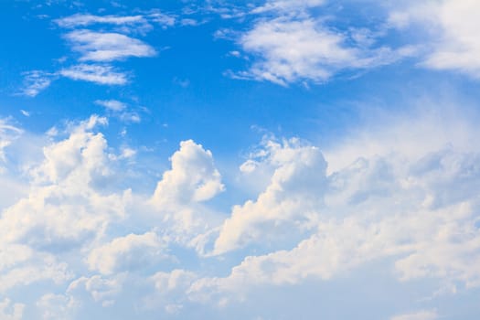 Blue sky with clouds