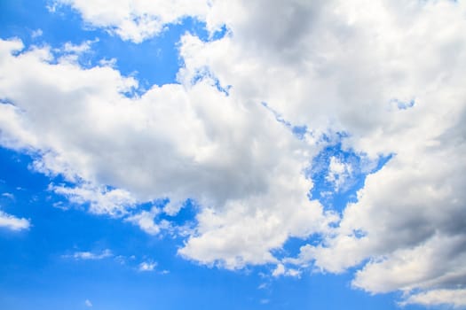 Blue sky with clouds