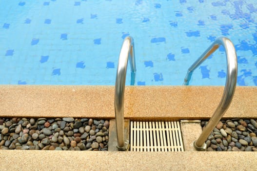 swimming pool with stair or ladder