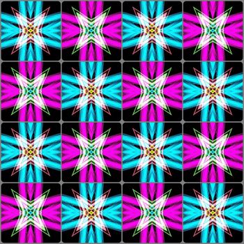 Digital,computer graphic - seamless decorative ornament in a bright colors for design.