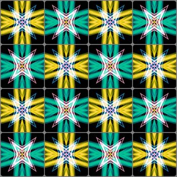 Digital,computer graphic - seamless decorative ornament in a bright colors for design.