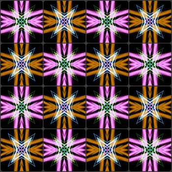 Digital,computer graphic - seamless decorative ornament in a bright colors for design.