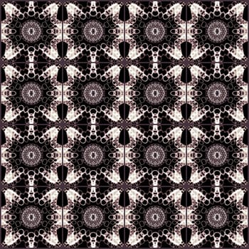 Digital computer graphic - seamless decorative ornament in a dark color for design.