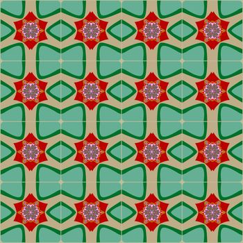 Digital computer graphic - seamless decorative ornament for design.
