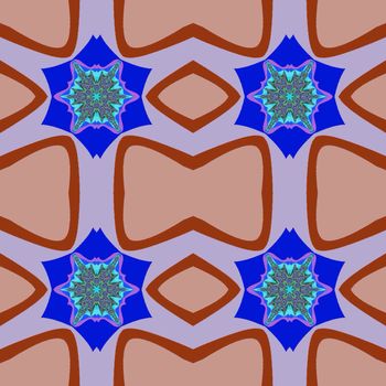 Digital computer graphic - seamless decorative ornament with a stars for design.
