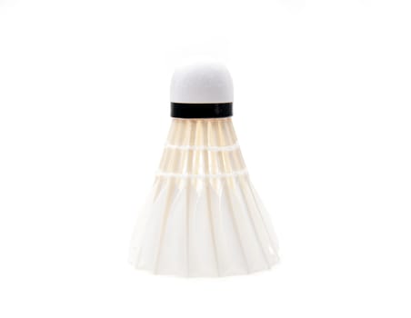 new shuttlecock isolated on a white background