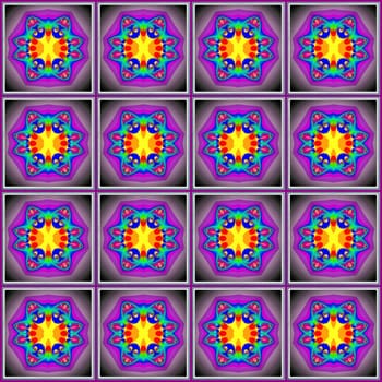 Digital computer graphic - seamless fractal pattern for design.