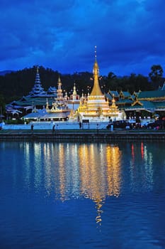 Wat Jong Klang in Maehongson,province North of Thailand