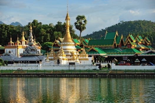 Wat Jong Klang in Maehongson,province North of Thailand