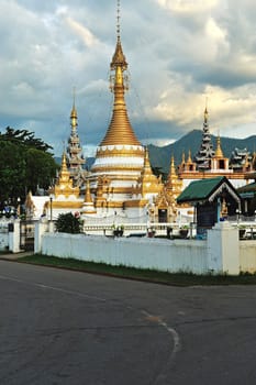 Wat Jong Klang in Maehongson,province North of Thailand