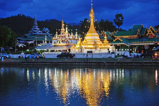 Wat Jong Klang in Maehongson,province North of Thailand