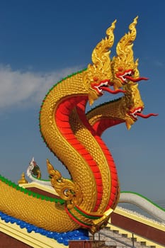 Naga statue at Wat Muang in Angthong, Thailand