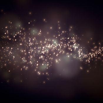 glittering stars on bokeh background