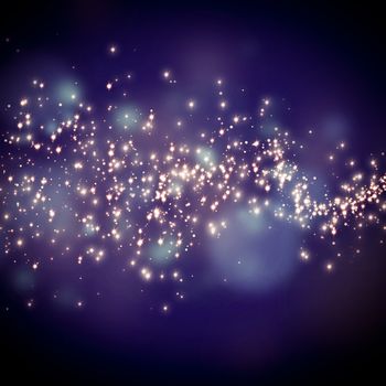 glittering stars on bokeh background