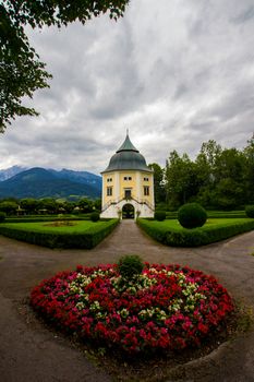 Small chapel in high mountains Alps Austria