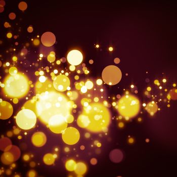 glittering stars on bokeh background