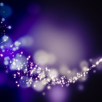 glittering stars on bokeh background