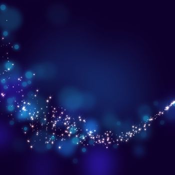 glittering stars on bokeh background