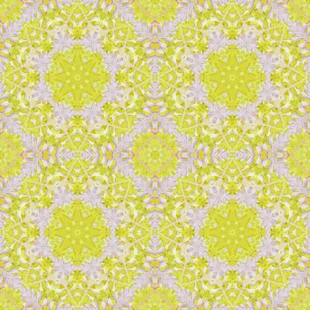 Artistic background, abstract seamless floral pattern with colorful leaves of plants