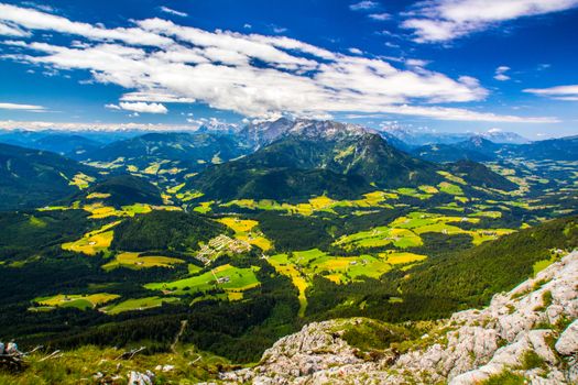 View at the high mountains Alps Austria