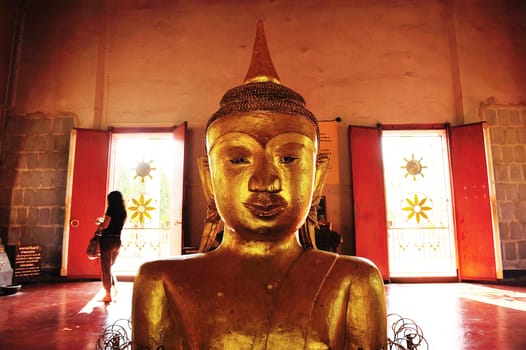 amazing budda statue raise form the floor in Phra pud temple, Phuket, Thaialnd