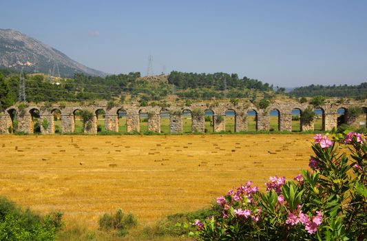 Roman aqueduct near Manavgat, Side, Turkey