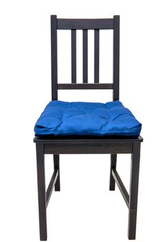 wooden chair with soft cushion