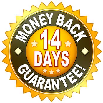 A money back guarantee symbol for your website