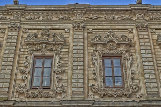 The Palace of the Province in the old town of Lecce in the southern of Italy: built in 1352 as Convent of the Celestine Fathers is a great baroque monument