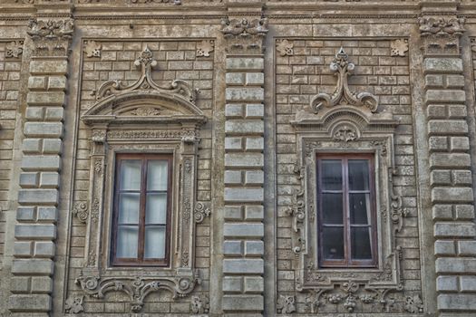 The Palace of the Province in the old town of Lecce in the southern of Italy: built in 1352 as Convent of the Celestine Fathers is a great baroque monument