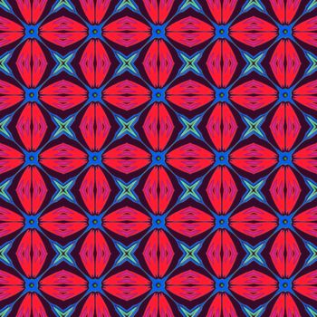 Digital computer graphic - seamless decorative ornament in a red colors for design.