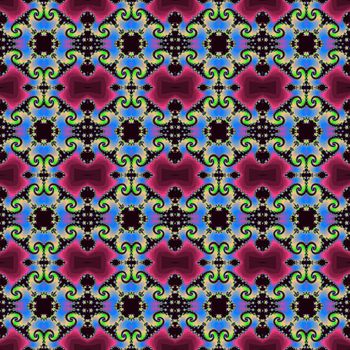 Digital computer graphic - seamless decorative ornament for design.