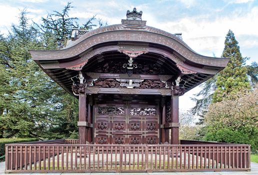 Japanese Gateway of the Imperial Messenger in Kew gardens, London