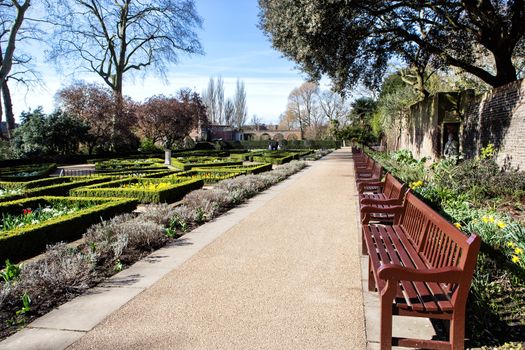 Beautiful alley in Holland Park, London