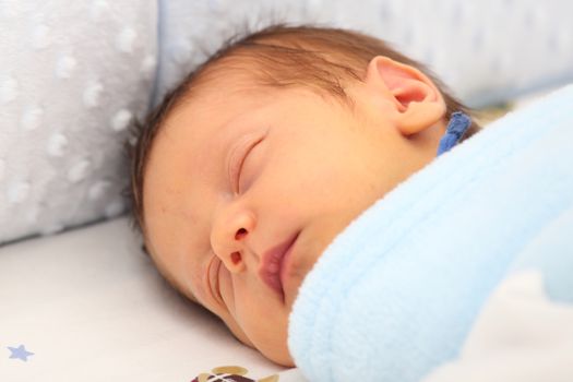 Newborn sleeping deeply