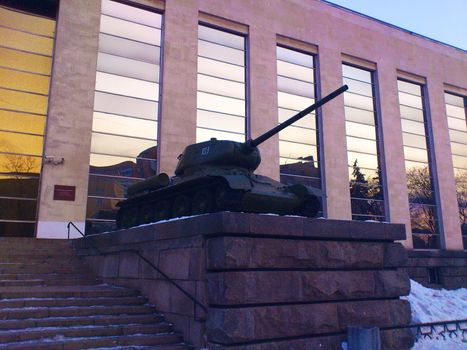 Tank Monument in Moscow, world war 2