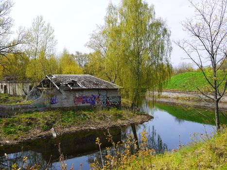 Old military base of Soviet army in Latvia