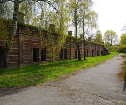 Interior of an abandoned Soviet military base, Latvia