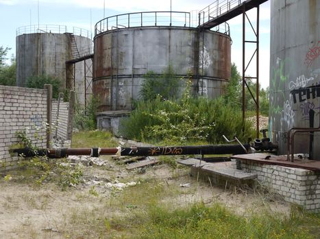 Old military base of Soviet army in Latvia