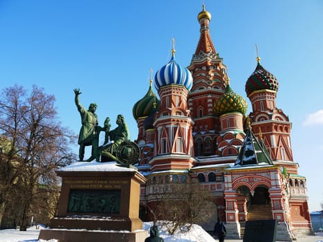 Cathedral of Vasily the Blessed on Red Square Moscow Russia