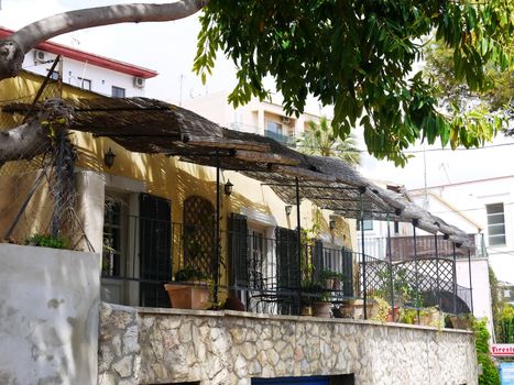 Bungalow, summer house in mallorca, shadow summer