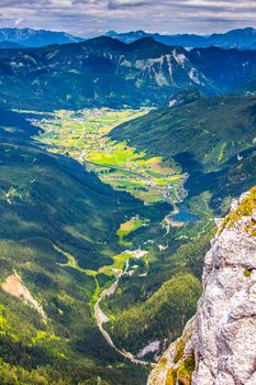 Large view of the high mountains Alps Austria